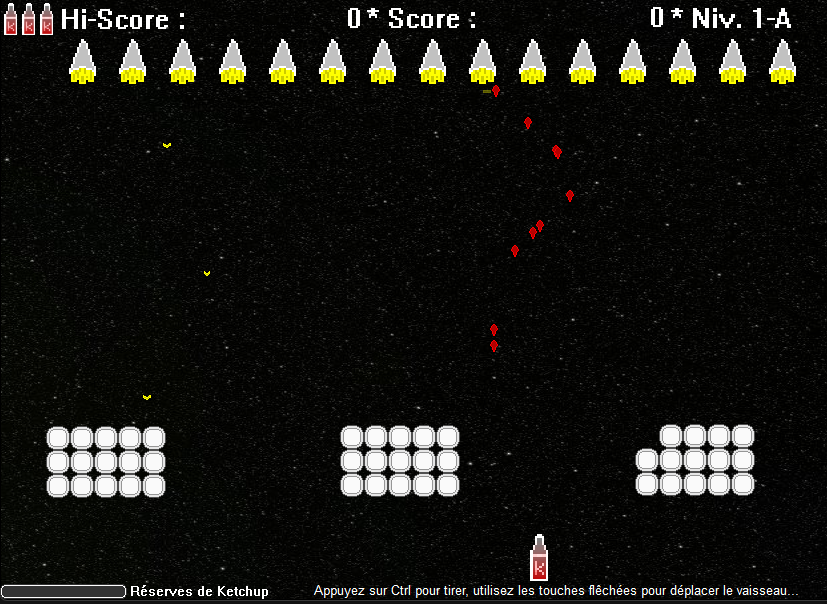 {Capture d'écran de Frites Invaders}